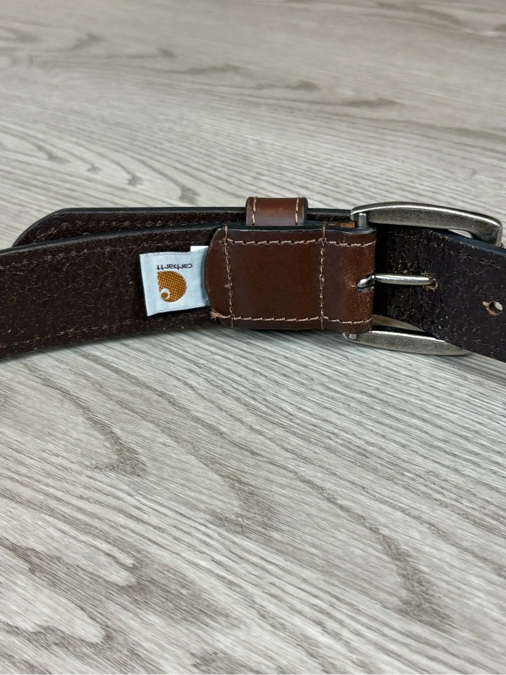 Carhartt Brown Genuine Cowhide Leather Belt